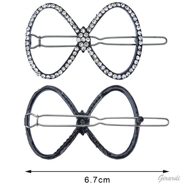 Fermaglio Per Capelli A Denti In Plastica Verde Lunghezza 5,7 Cm Clip A Molla - Foto 1